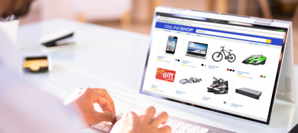 A user using an online shopping E-commerce website illustrates a convertible website.